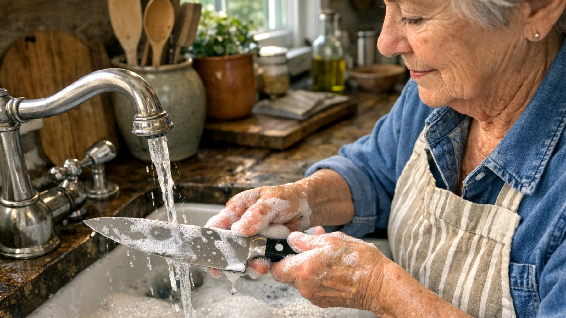 Come mantenere affilato e in perfette condizioni un coltello da cucina seguendo i trucchi tradizionali tramandati dalle nonne per farlo durare più a lungo nel tempo"