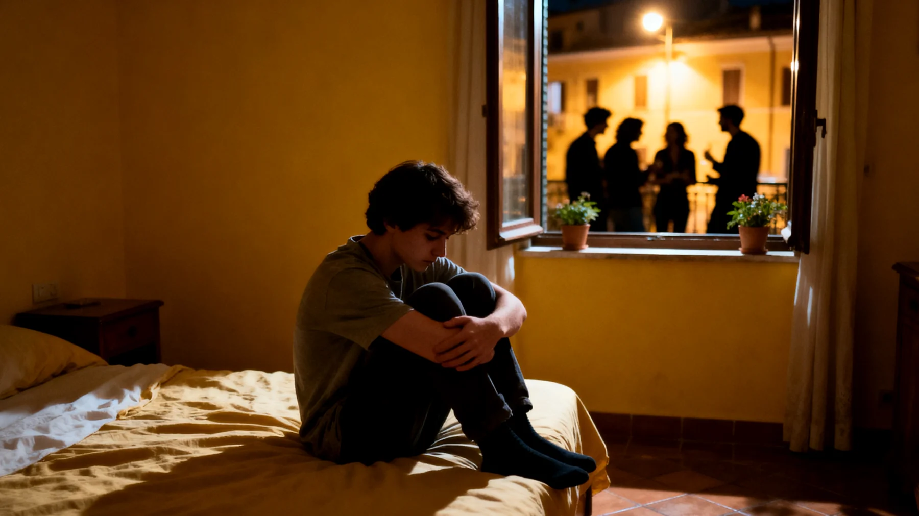 I genitori si trovano a dover gestire la timidezza marcata e il progressivo isolamento sociale dei loro figli giovani adulti, che faticano a costruire relazioni significative fuori dalla famiglia, evitano situazioni sociali come feste, gruppi di amici o contesti lavorativi, e tendono a ritirarsi sempre più in se stessi."